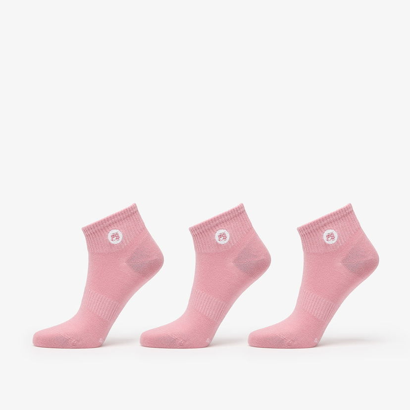 Čarape Footshop Ankle Socks 3-Pack Pink Ružičasta | FTSHP_376