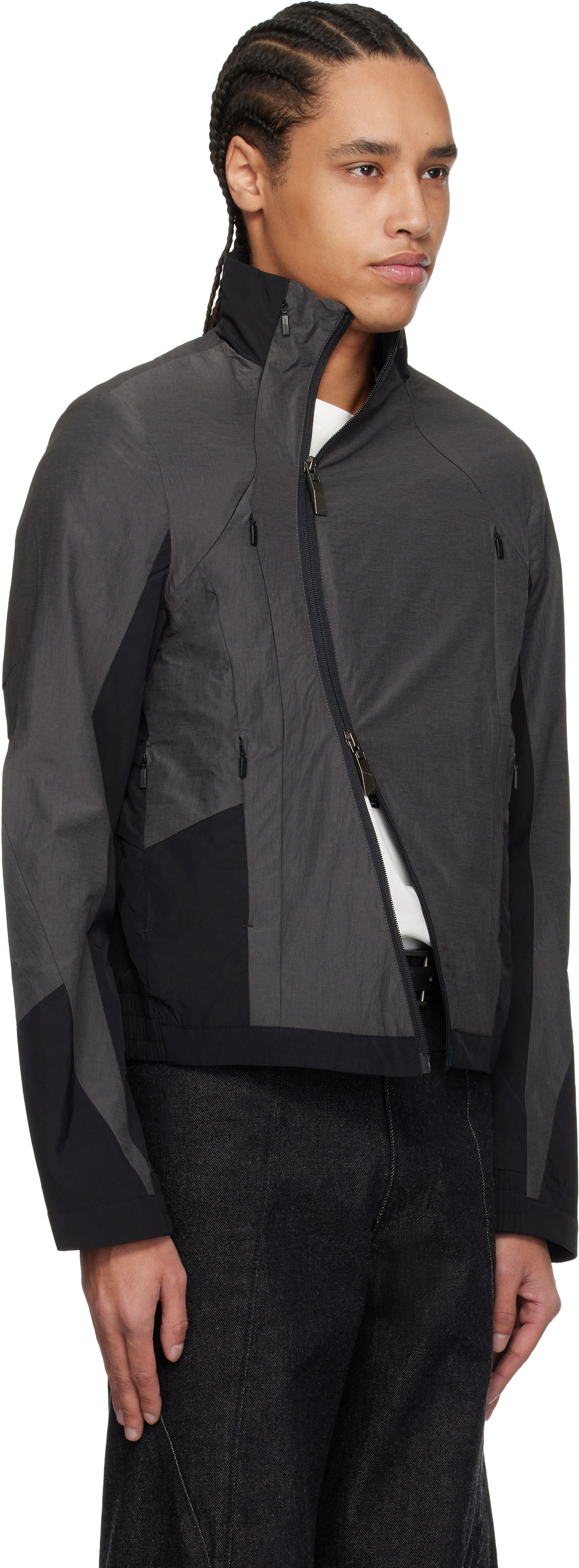 Vjetrovka ADER ERROR ADER error Aerox Product. 18 Asymmetrical Zip Jacket Siva | BO01SSJK0203GR, 1