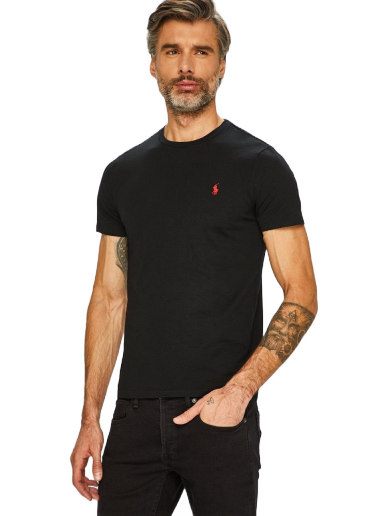 Majica kratkih rukava Polo by Ralph Lauren Custom Fit Tee Crna | 710680785001