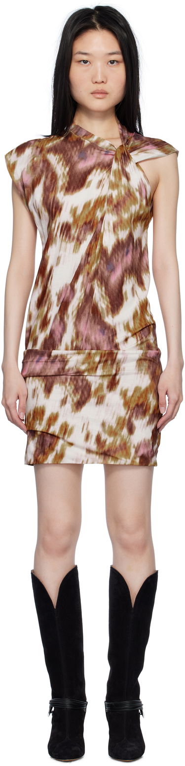 Haljina Isabel Marant Étoile Isabel Marant Etoile Women's Abstract Print Minidress Višebojno | RO0481FA-C1N09E, 0