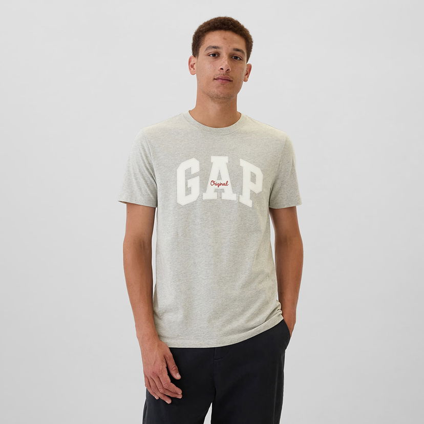 Majica kratkih rukava GAP T-shirt Logo Tee Heather Grey S Siva | 542246-00