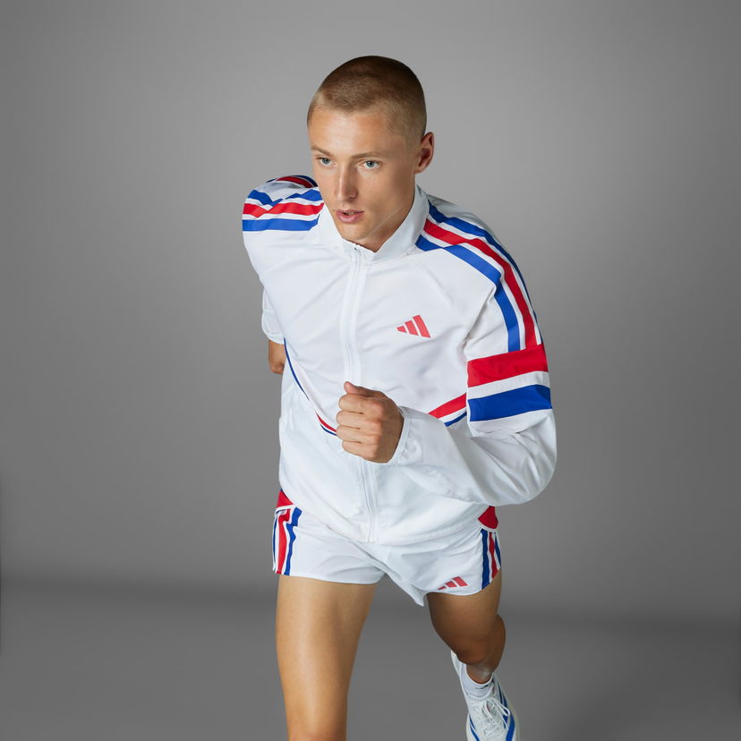 Vjetrovka adidas Performance Retro Running Jacket Bijela | JD7317