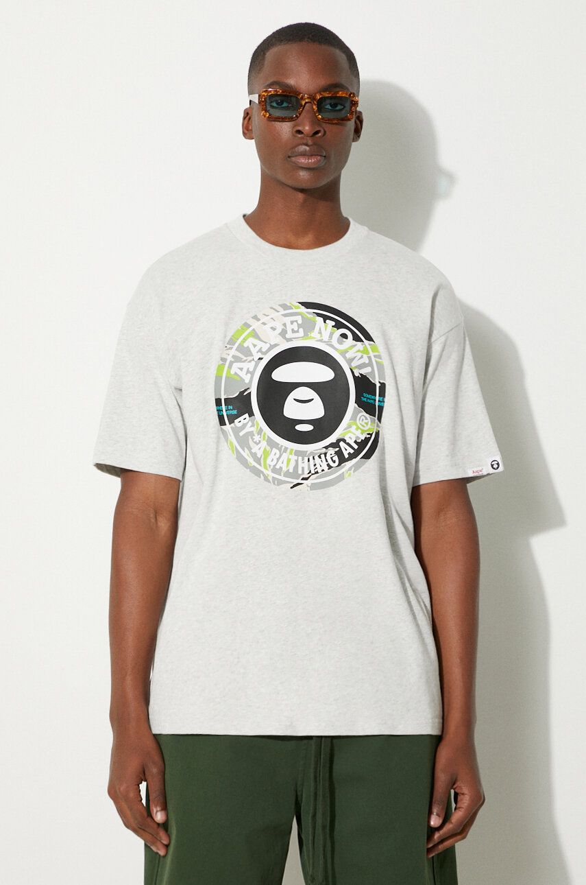 Majica kratkih rukava AAPE by A Bathing Ape AAPE By A Bathing Ape Basic Tee Print T-Shirt Siva | AAPTEM1444XAM, 0