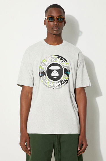Majica kratkih rukava AAPE by A Bathing Ape AAPE By A Bathing Ape Basic Tee Print T-Shirt Siva | AAPTEM1444XAM, 0