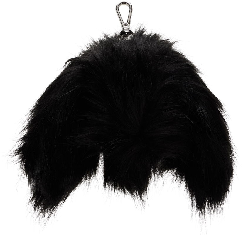Privjesci za ključeve Simone Rocha Simone Rocha Faux Fur Hare Coin Purse Bag Charm Crna | COINPURSE1 0815