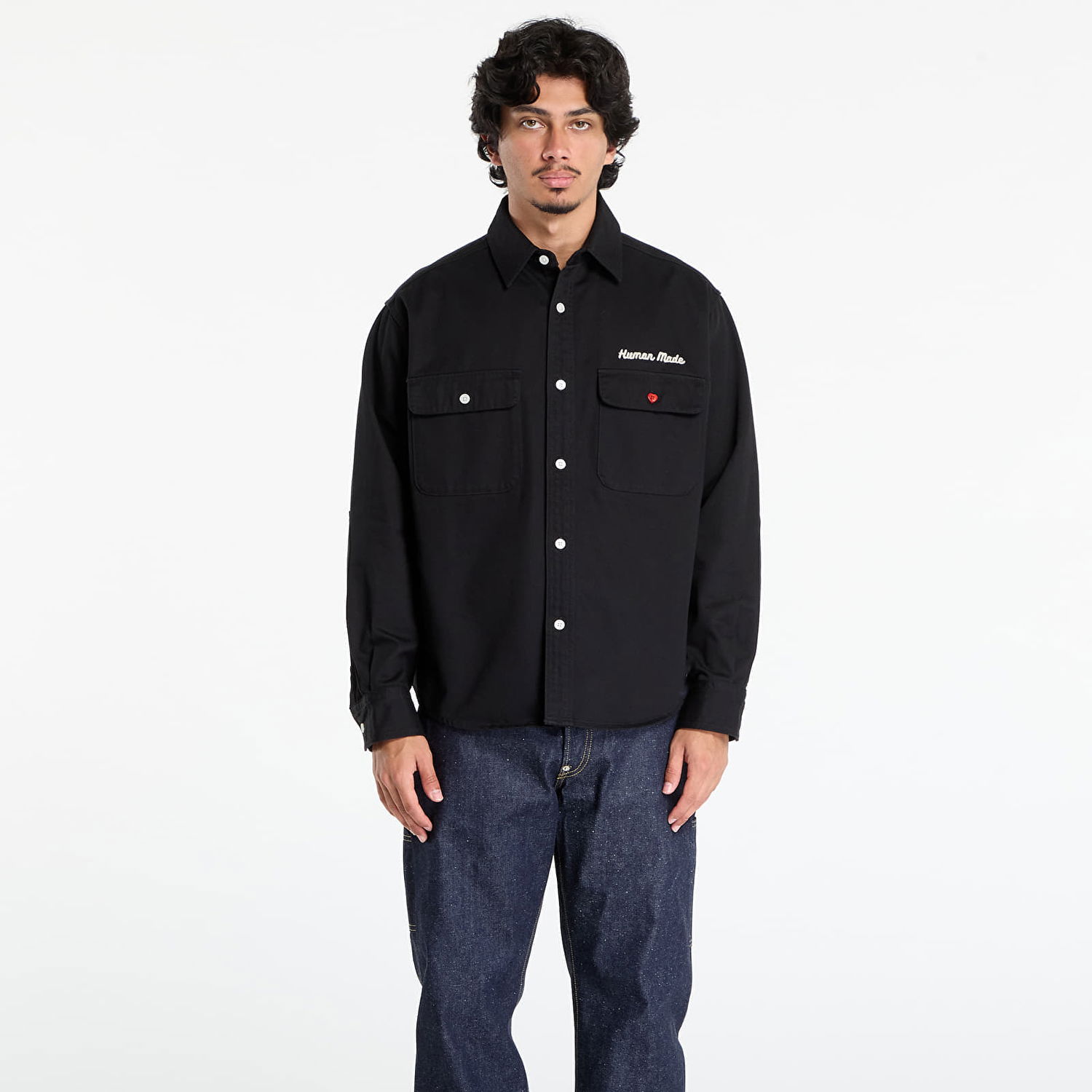 Košulja Human Made HUMAN MADE Oversized Shirt Crna | HM30SH014BK, 0