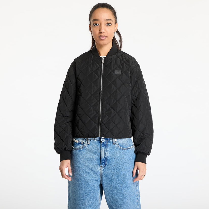 Bomber jakna CALVIN KLEIN Calvin Klein Jeans Women's Quilted Bomber Jacket Crna | J20J224701 BEH