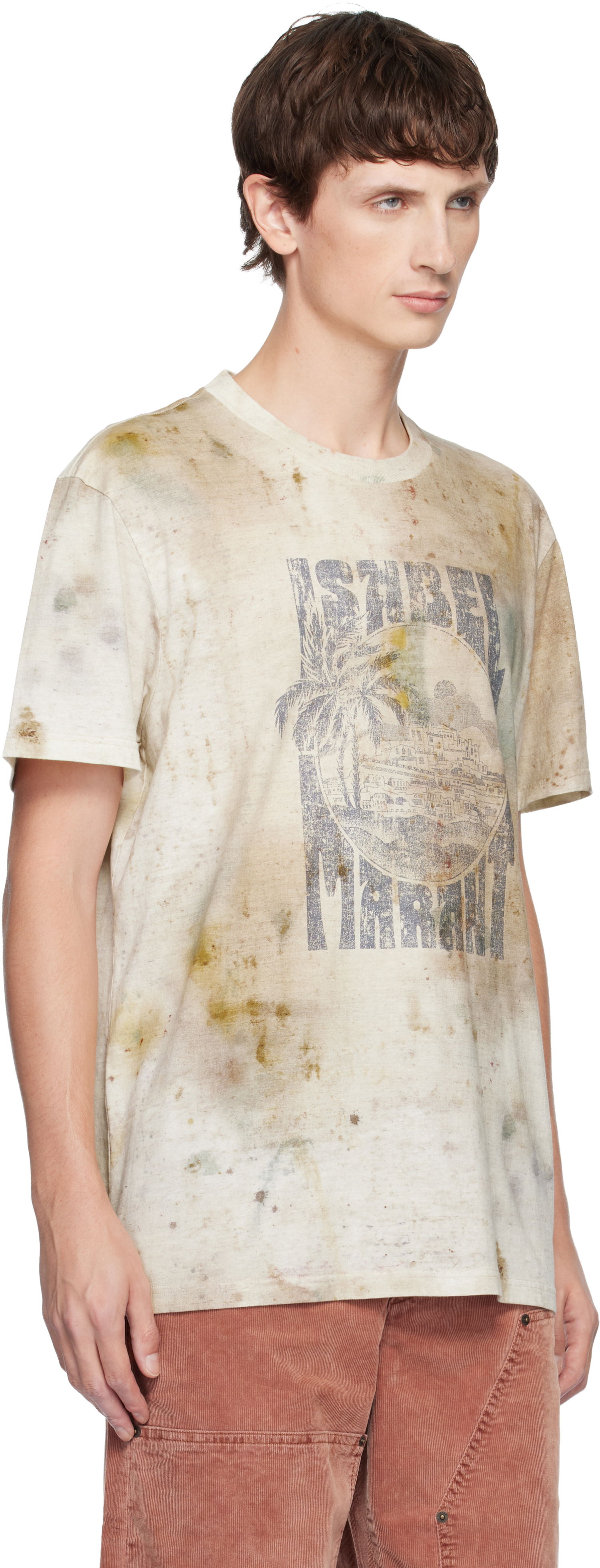 Majica kratkih rukava ISABEL MARANT Distressed Graphic T-shirt Honore Višebojno | 25ATS0052HB-C3N10H, 1