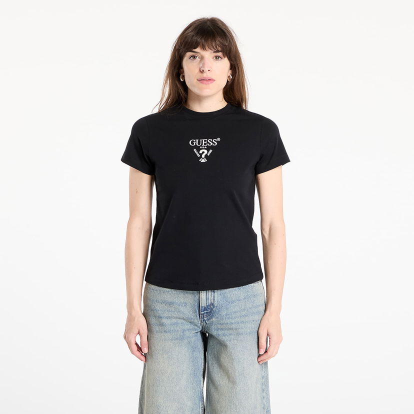 Majica kratkih rukava GUESS Guess Originals Colette Short Sleeve T-Shirt Crna | V4YI21KCDH1-FJ8N