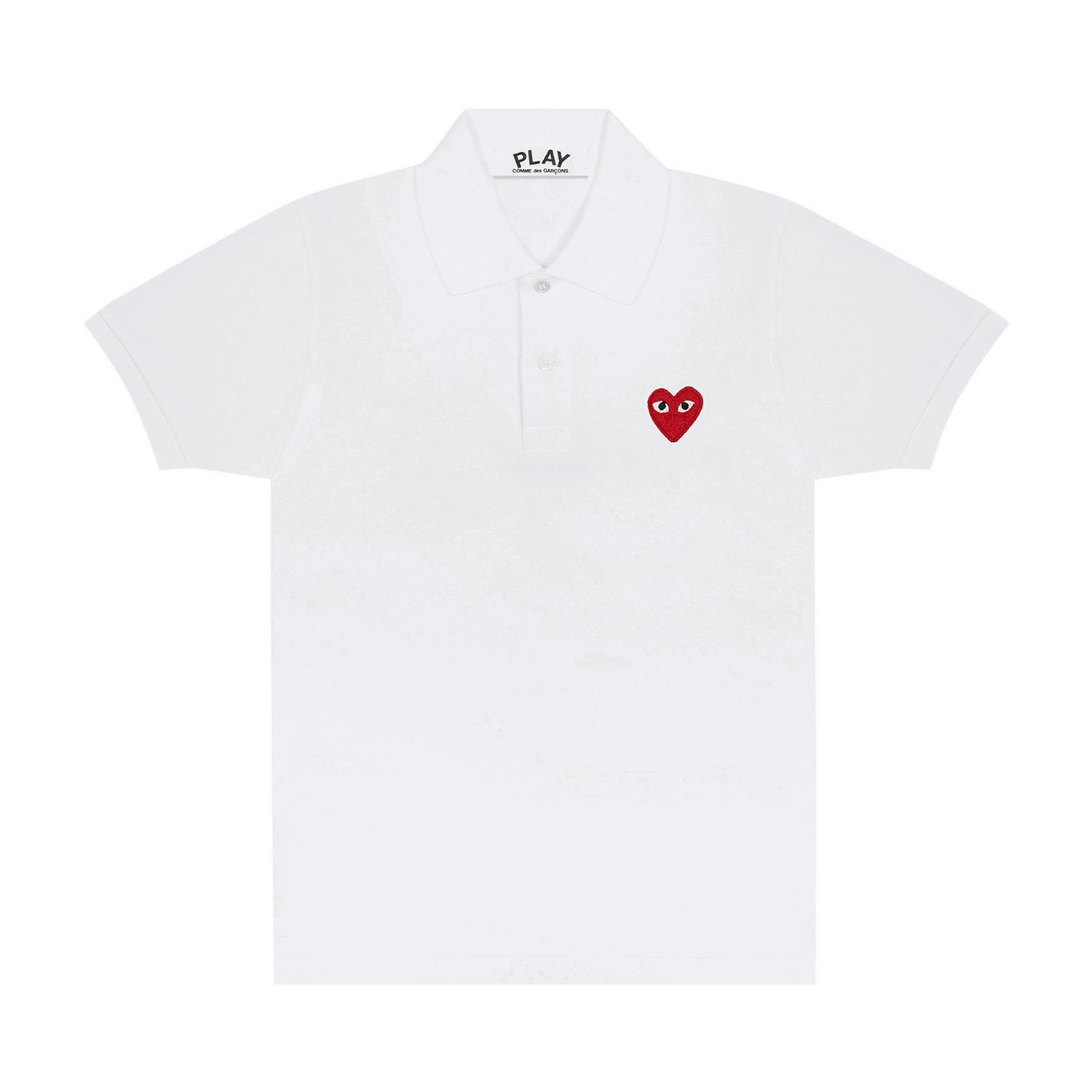 Polo majica Comme des Garçons Play Heart Polo Tee Bijela | AZ T006 051 5, 0