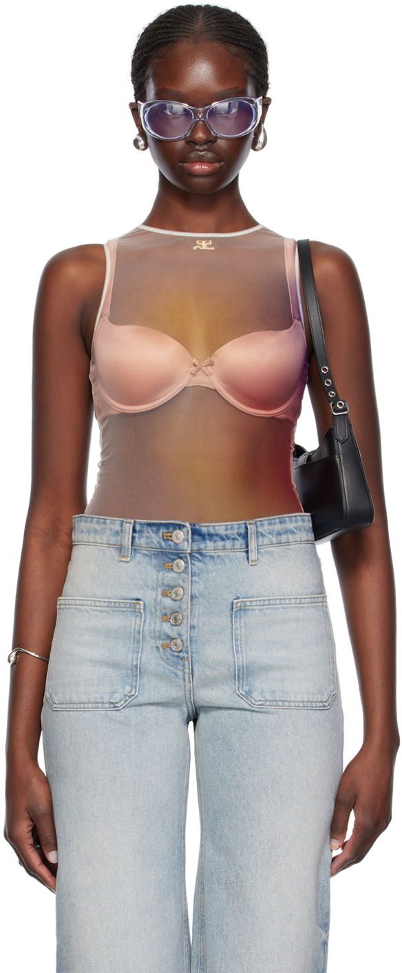 Body Courrèges Aura Bodysuit Bež | 124JBD057PR0058