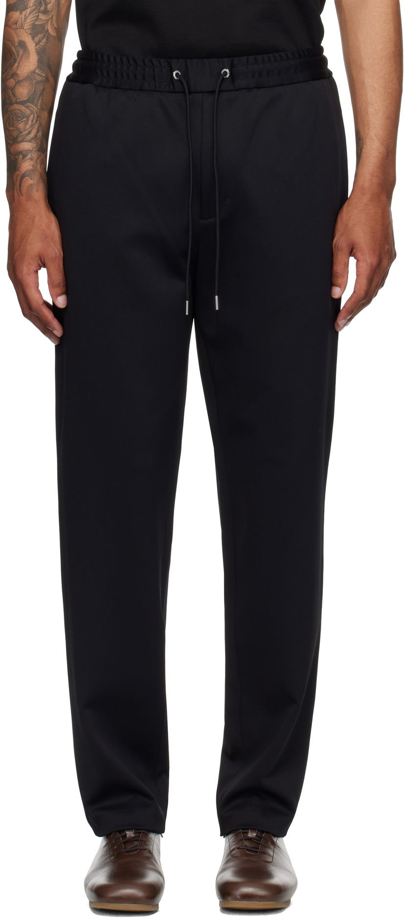 Hlače Moncler Moncler Logo Jogging Trousers Crna | K20912A0002289ALO