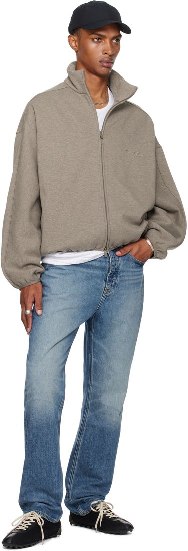 Jakna Fear of God Fear of God ESSENTIALS Modern Fit Fleece Track Jacket Siva | 202SP256893F, 3