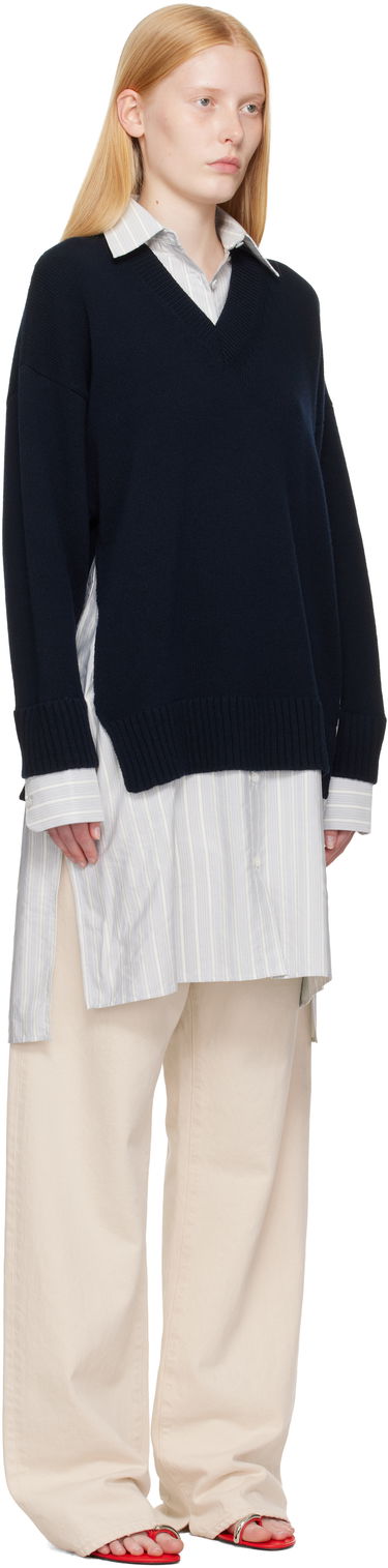Džemper Stella McCartney Stella McCartney Crewneck Jumper Shirt Dress Tamnoplava | 6K10643S2583, 1