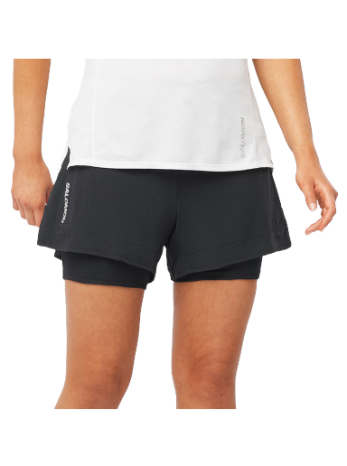Kratke hlače Salomon Sense Aero 2in1 Shorts Crna | lc2037600