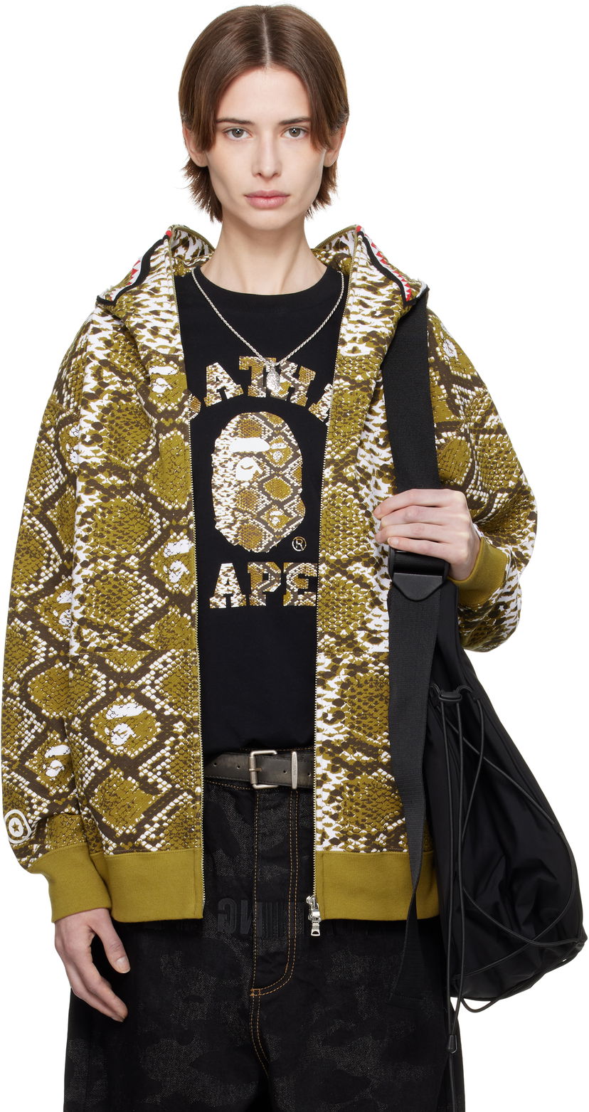 Dukserice BAPE A Bathing Ape Shark Exclusive Hoodie Zelena | Shark Hoodie