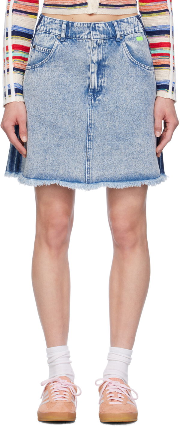Suknja adidas Originals Blue Edition Denim Miniskirt Plava | IU2509
