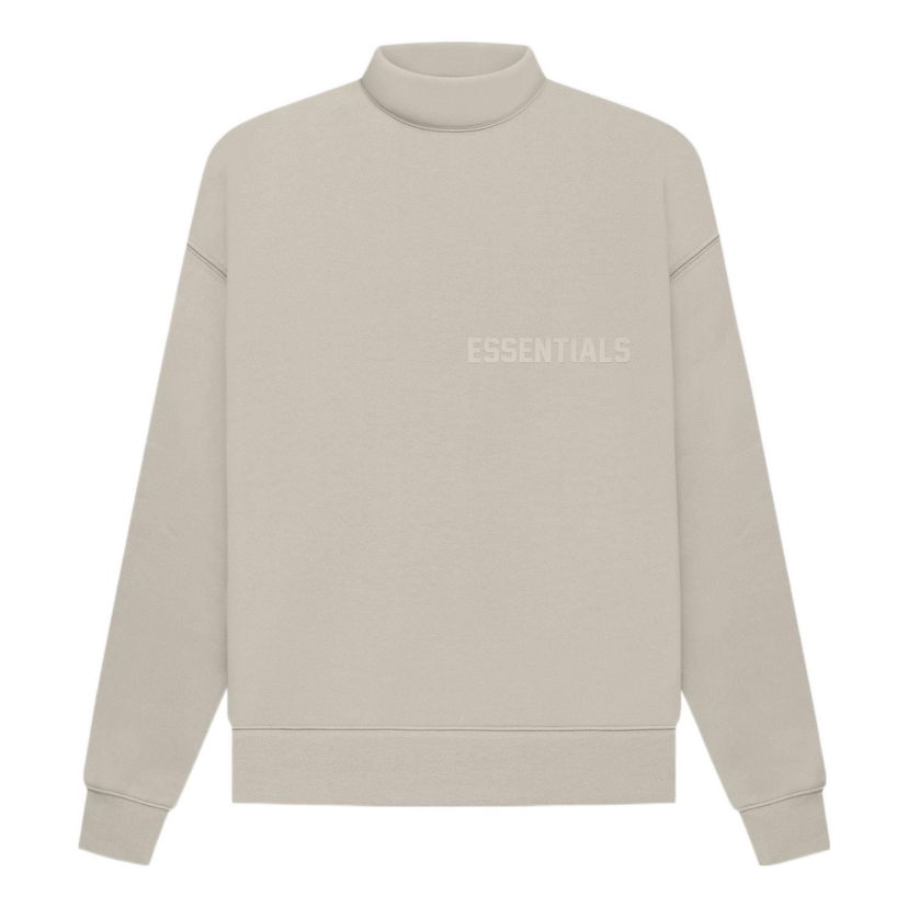 Džemper Fear of God Essentials Mockneck Sweatshirt Bež | FOG-SS22-667