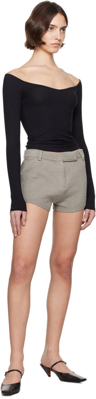 Majica bez rukava SKIMS SKIMS Soft Lounge Off-The-Shoulder Top Crna | LS-LST-7653W, 4