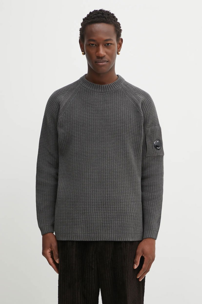 Džemper C.P. Company C.P. Company Knitted Sweater Siva | 19CMKN023A005558G