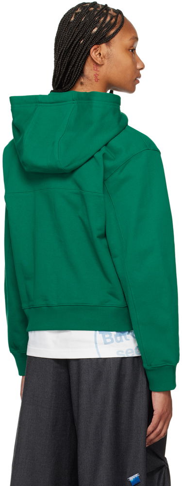 Dukserice ADER ERROR Cropped TRS Tag Zip Hoodie Zelena | BMSGFYHD0401GN, 2