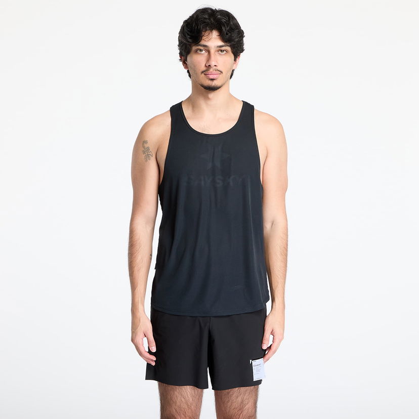 Majica bez rukava Saysky SAYSKY Logo Flow Singlet Top Crna | XMRSI61C902