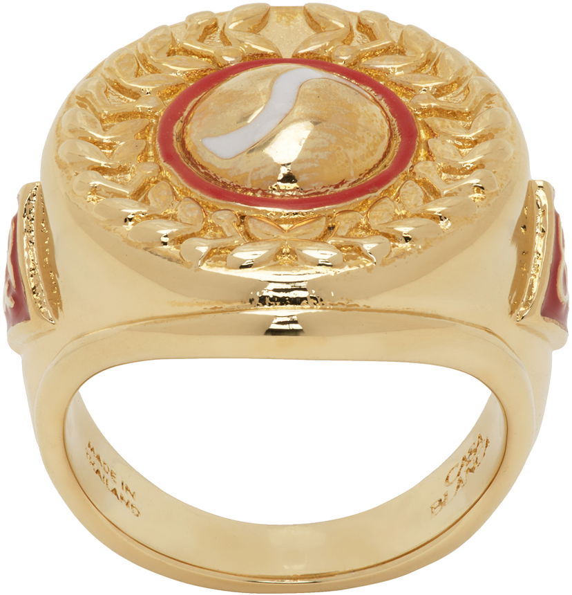 Prsten Casablanca Sports Medallion Ring Bež | JW-174-01