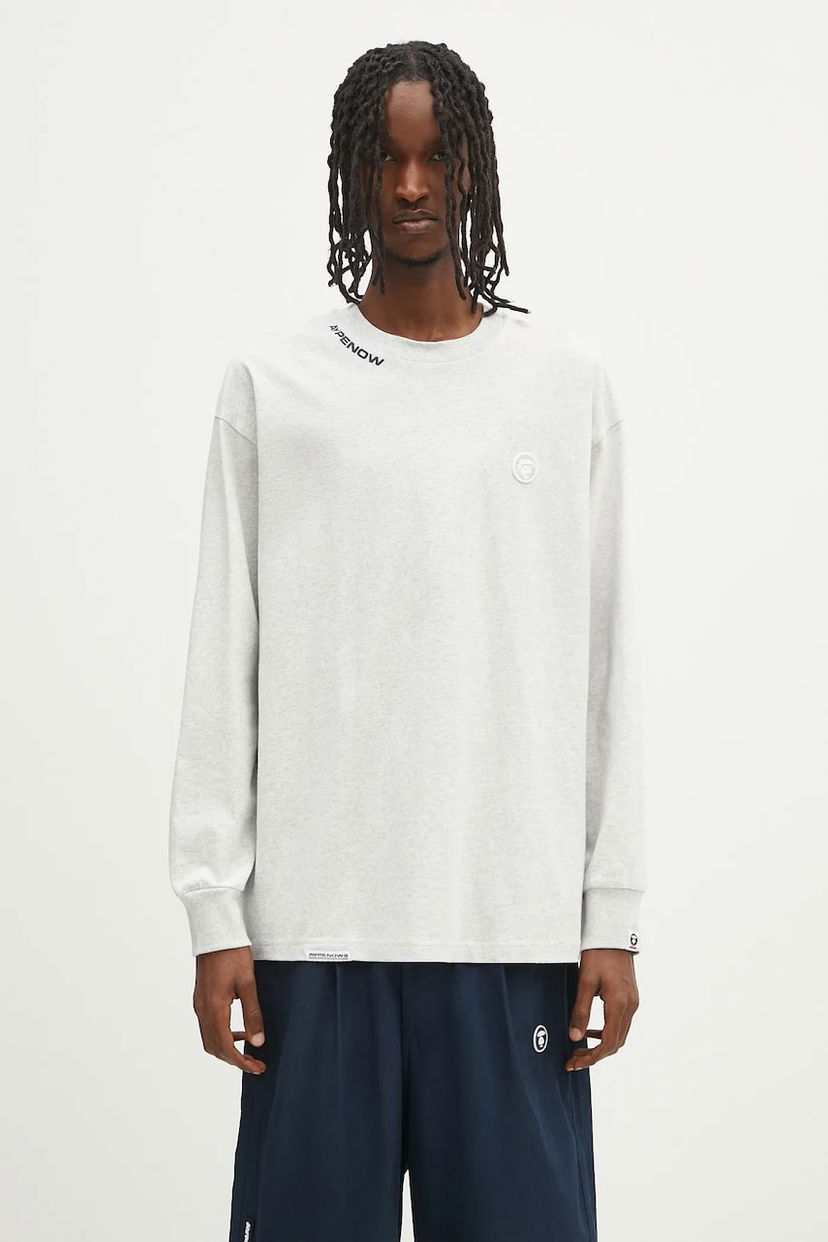 Majica kratkih rukava AAPE by A Bathing Ape AAPE Now Long Sleeve T-Shirt Siva | AAPLTM1607XAN