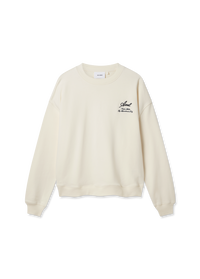 Cream Relaxed-Fit Sweatshirt