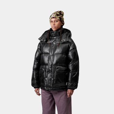Pernata jakna Carhartt WIP Benson Puffer Hooded Jacket Crna | I035370_9, 2