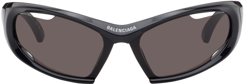 Sunčane naočale Balenciaga Dynamo Rectangle Sunglasses Crna | BB0318S-001