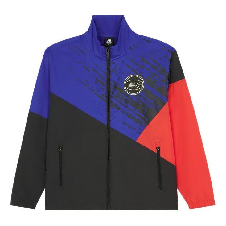 Vjetrovka New Balance Hoops Merged Eras Wind Jacket Plava | MJ21590-PHM