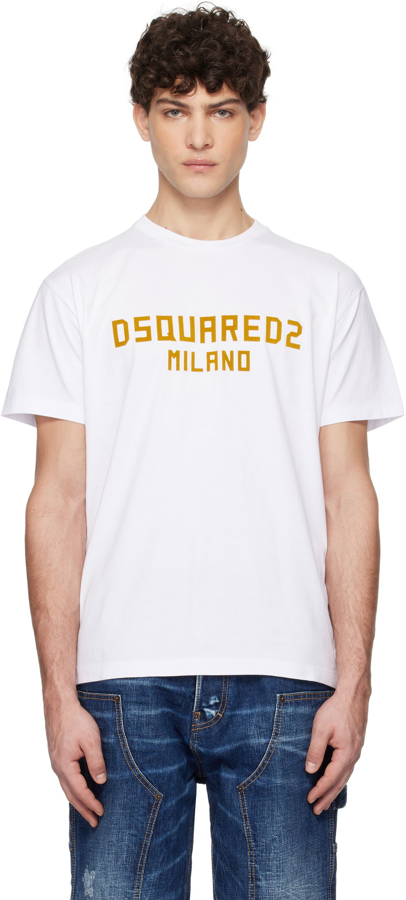 Majica kratkih rukava DSQUARED2 Dsquared2 Cool Fit Milano T-Shirt Bijela | S74GD1418_D20020