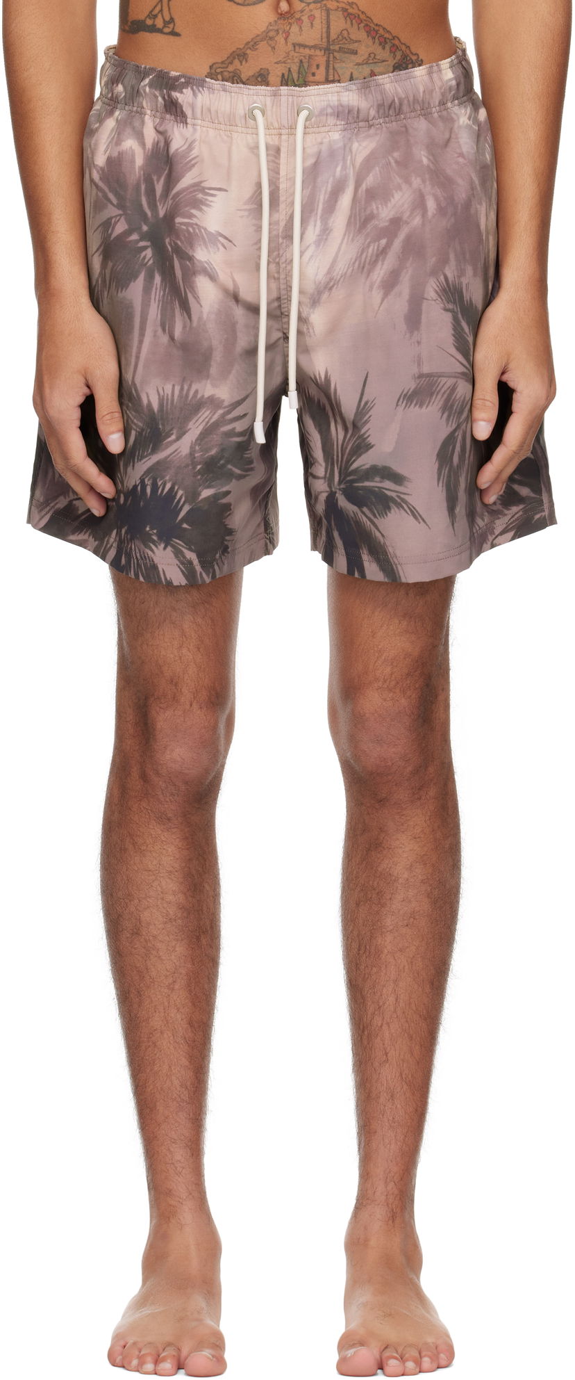 Kupaći kostimi Palm Angels Palm Angels Sunset Palm Swim Shorts Smeđa | PMFD012S25FAB0026110
