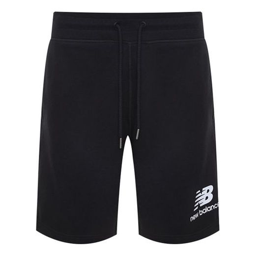 Kratke hlače New Balance Essentials Stacked Logo Shorts Crna | AMS03558-BK