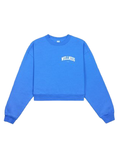 Dukserice Sporty & Rich Wellness Ivy Cropped Crewneck Plava | CR624OC