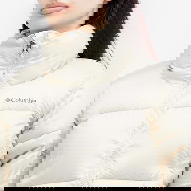 Pernata jakna Columbia Women's Puffect Cropped Puffer Jacket Bijela | 2088501-STONE, 5