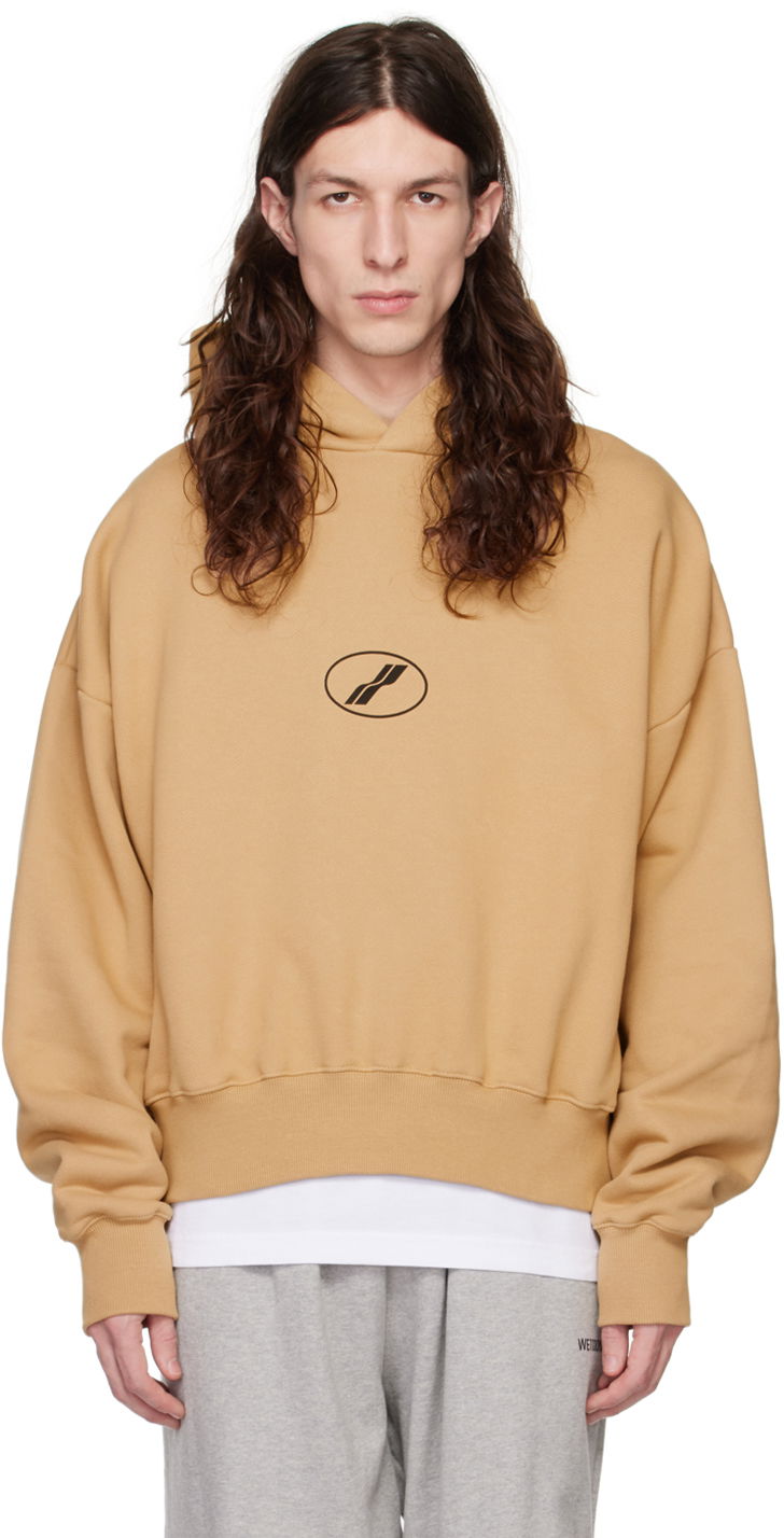Dukserice We11done Center Basic Hoodie Bež | WD-TH3-22-850-U-BG