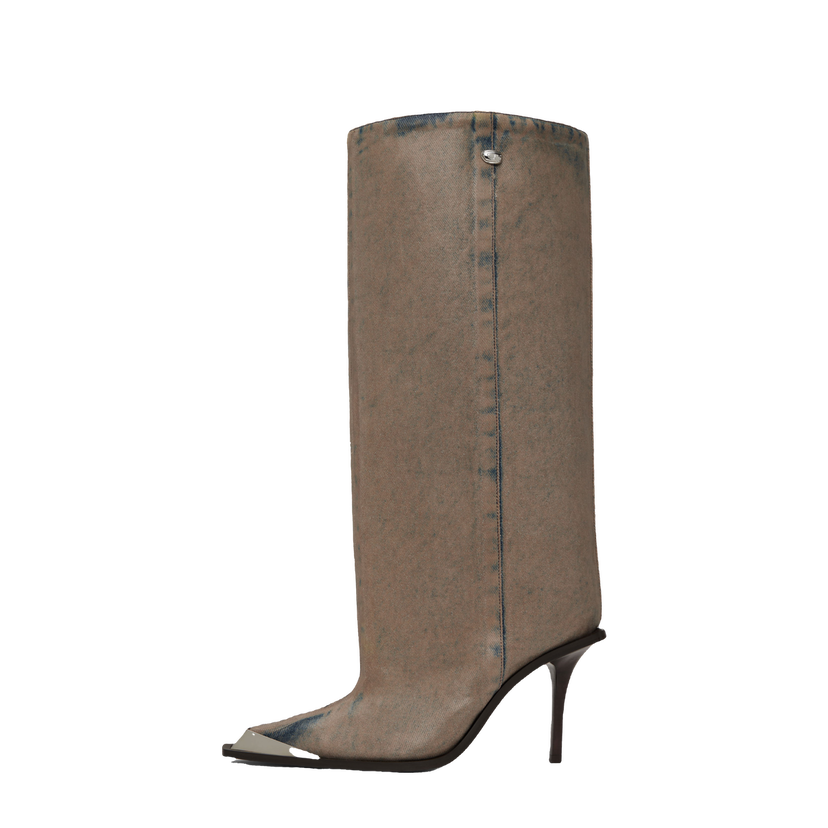 Tenisice i cipele Diesel D-Tona Tall Denim Boots Plava | Y03461 PR402