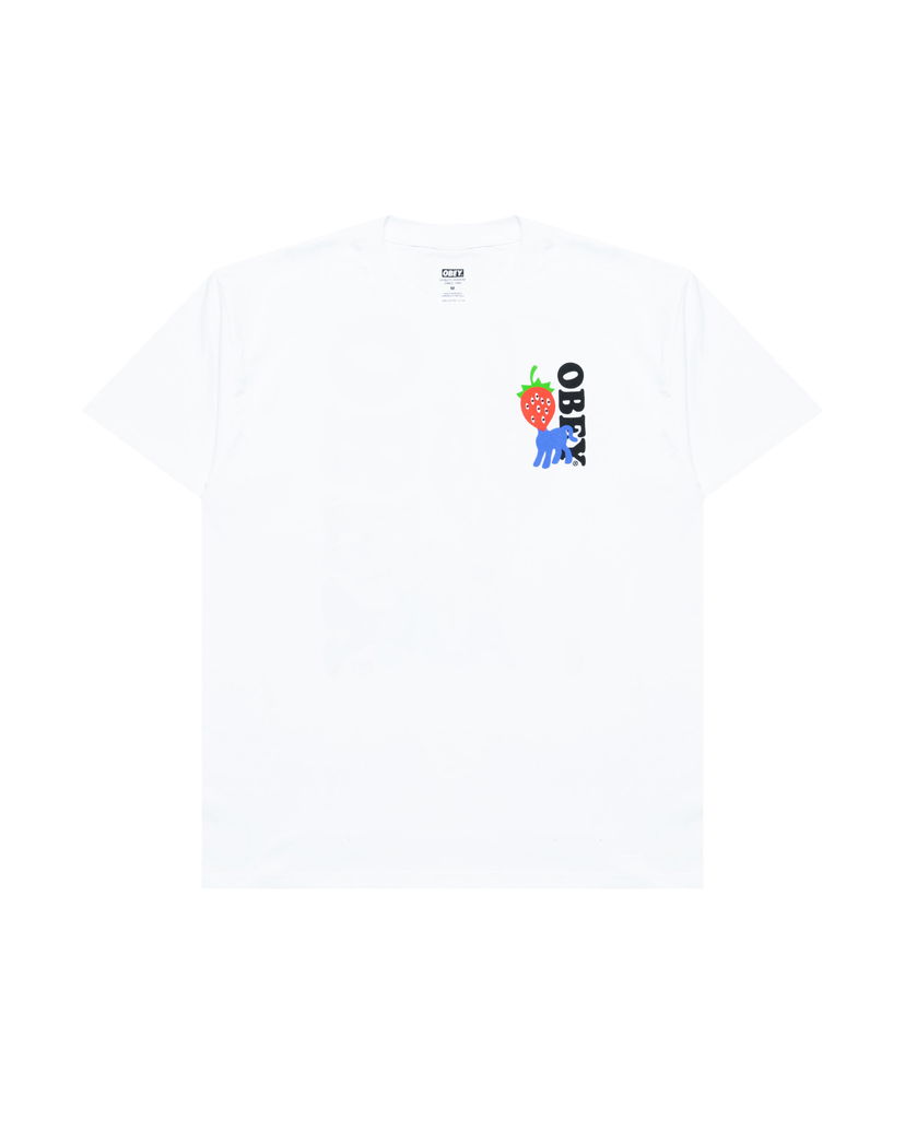Majica kratkih rukava OBEY Obey Strawberry Graphic T-Shirt Bijela | 165264054-WHT