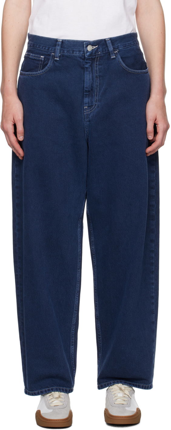 Jeans Carhartt WIP Work In Progress Blue Denim Loose-Fit Jeans Tamnoplava | I033746 29L4J