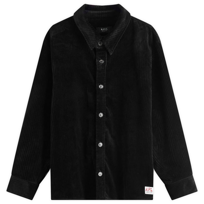 Košulja A.P.C. A.P.C. Boris Corduroy Overshirt Crna | COHDW-H02811-LZZ