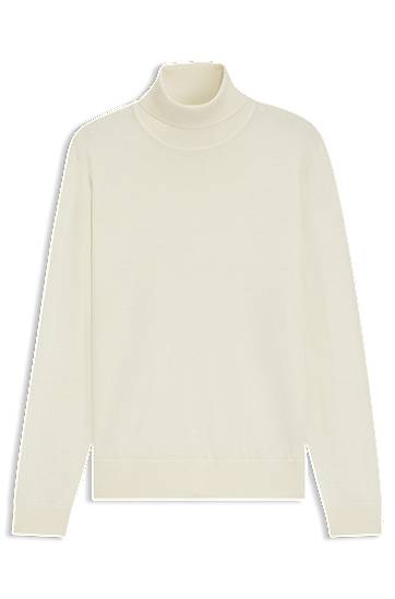 Džemper BOSS BECKHAM x BOSS rollneck sweater in cashmere Bijela | 50557974