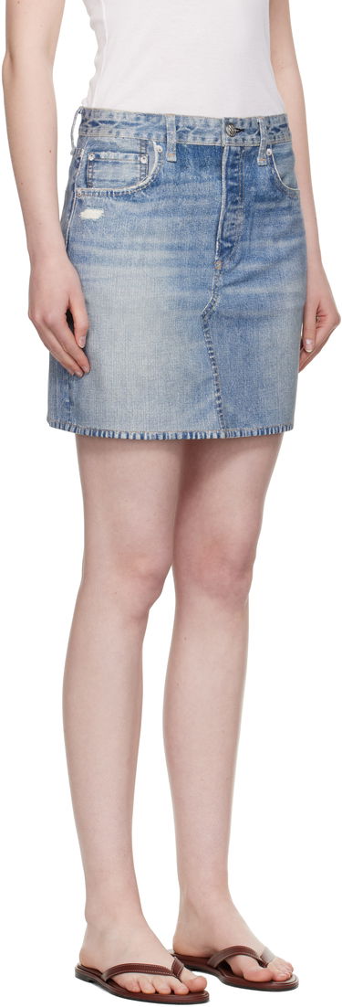 Suknja rag & bone rag & bone Miramar Ponte Miniskirt Plava | WCW25PB0030703, 1