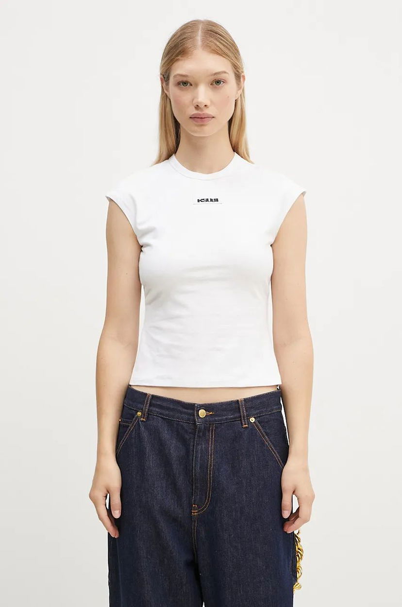 Majica kratkih rukava Ksubi Staple T-Shirt Bijela | WFA24TE004