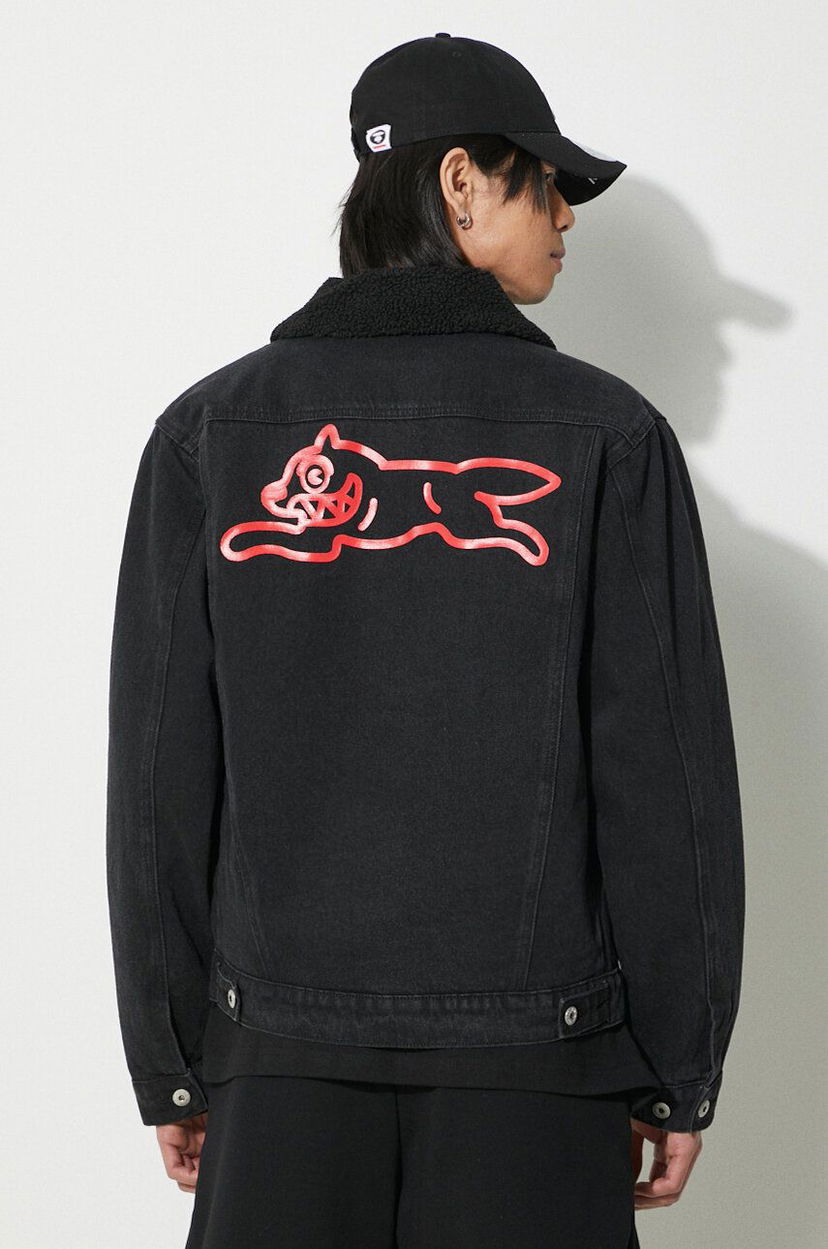 Jakna BBC IceCream ICECREAM Running Dog Sherpa Denim Jacket Crna | IC24147