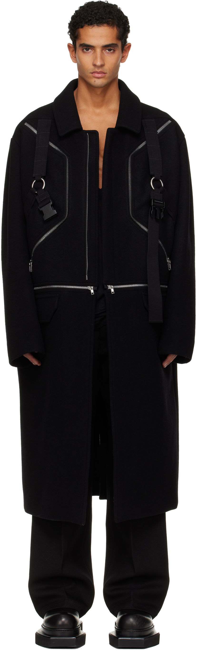 Kaputi Rick Owens Concordians Blixa Jumbo Mac Coat Crna | RR02E1903 WSFER1