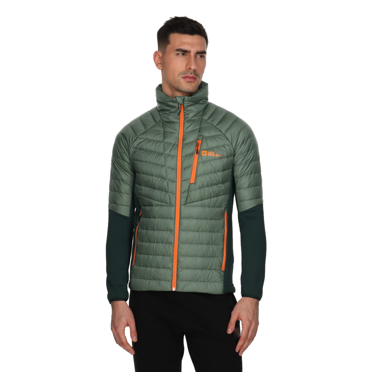 Pernata jakna Jack Wolfskin Nebelhorn Down Hybrid Jacket Zelena | 1206851-4311, 0