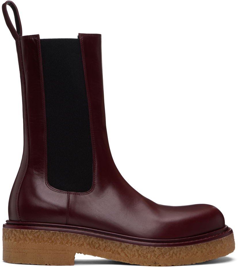 Odjeća Bottega Veneta Bottega Veneta Haddock Chelsea Boots Tamnocrvena | 806863V2WT06100