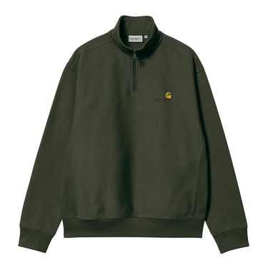 Dukserice Carhartt WIP Half Zip American Script Sweat Zelena | I027014.1NQXX, 1